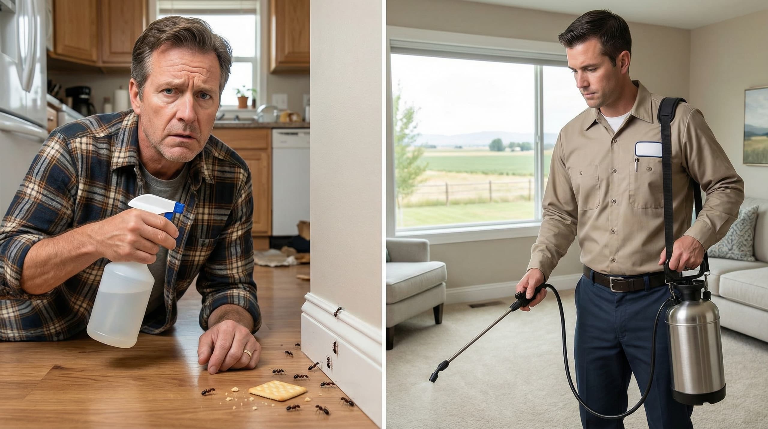 Comparison of DIY and professional pest control approaches