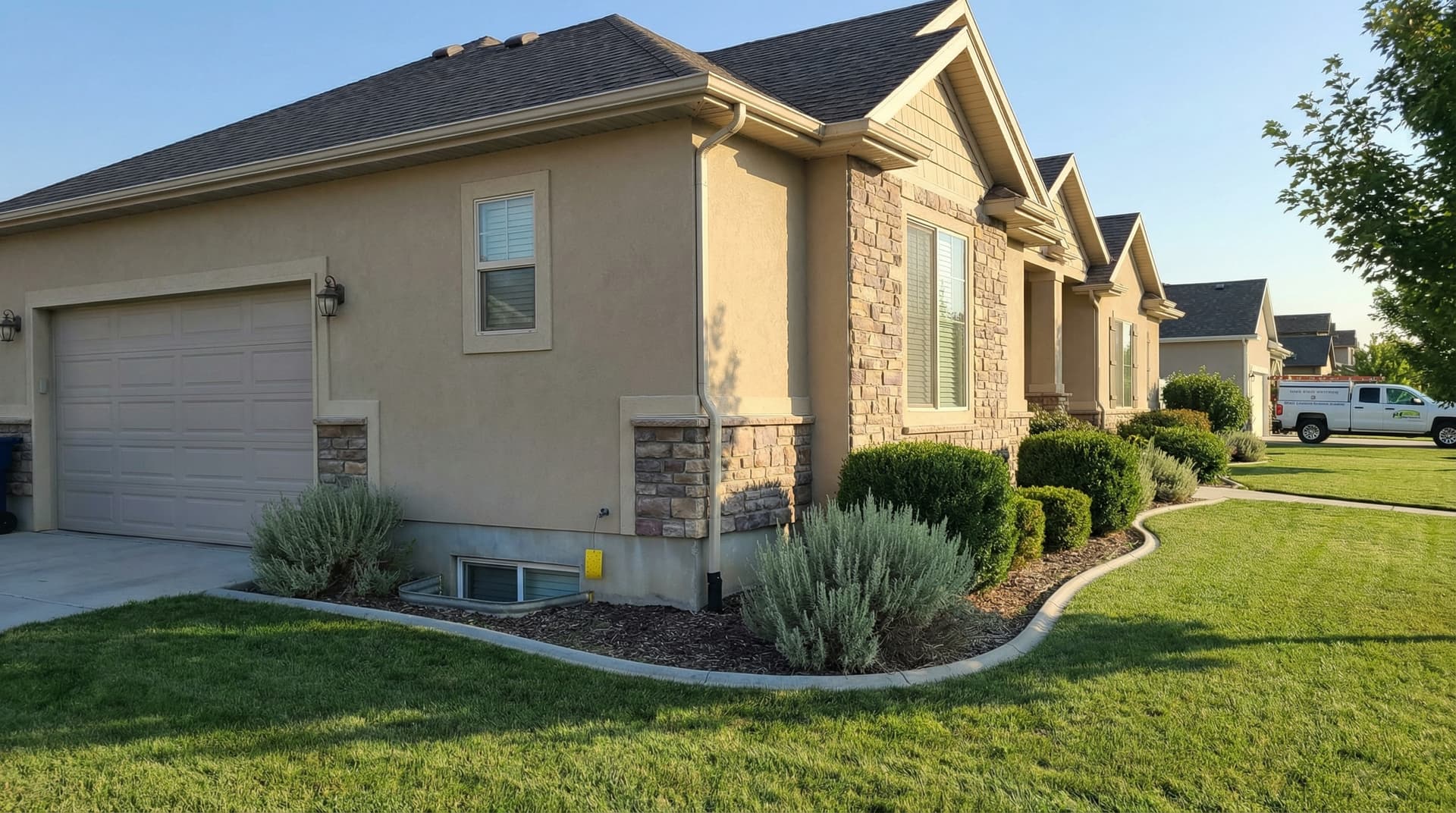 Well-maintained home exterior - spider prevention for Idaho homes