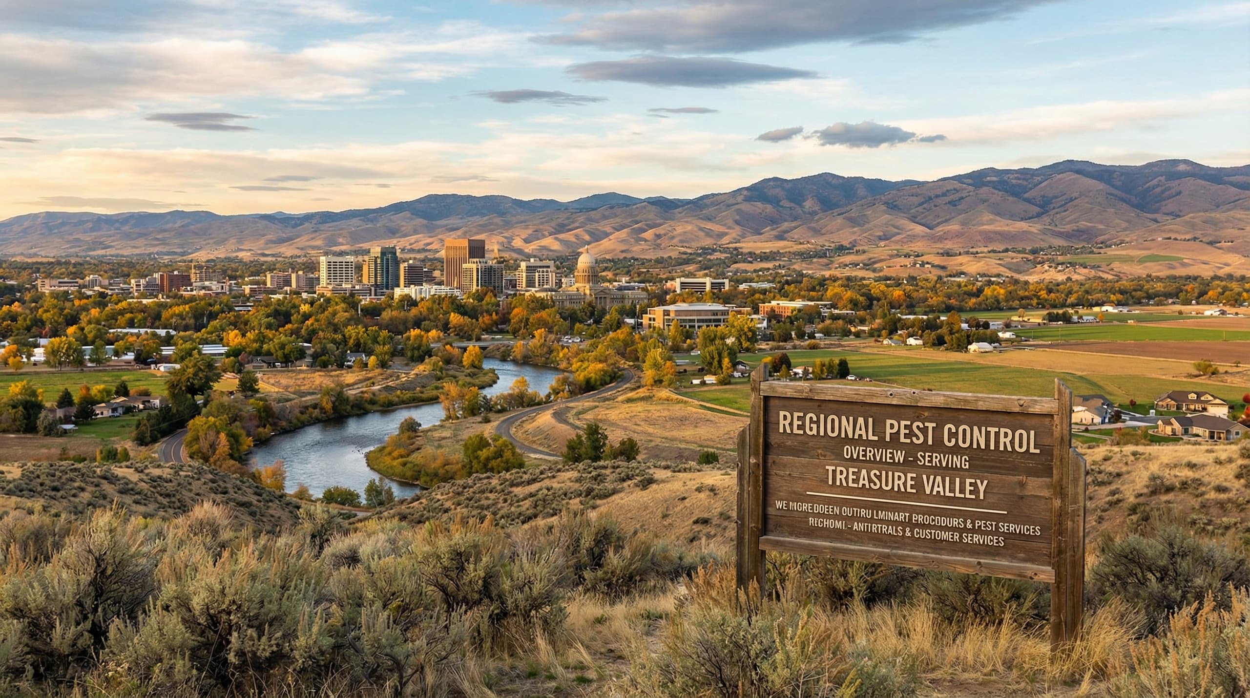 Professional pest control technician serving Boise Idaho homes