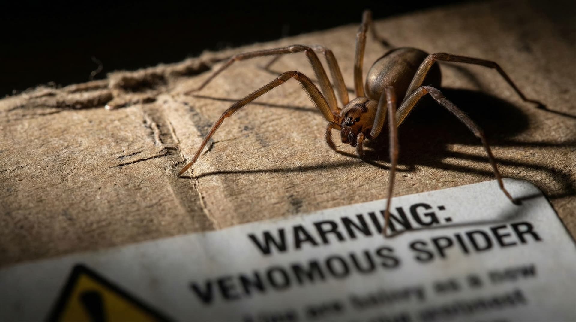 Brown Recluse Spider - showing key features for identification