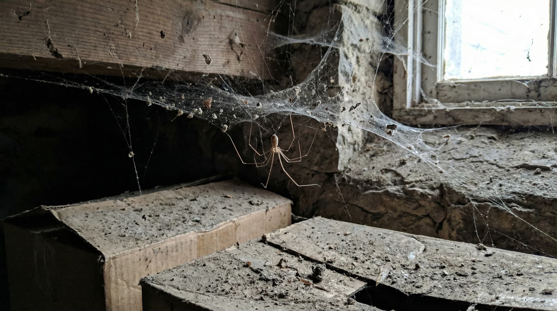 Cellar Spider (Daddy Long Legs) - showing key features for identification