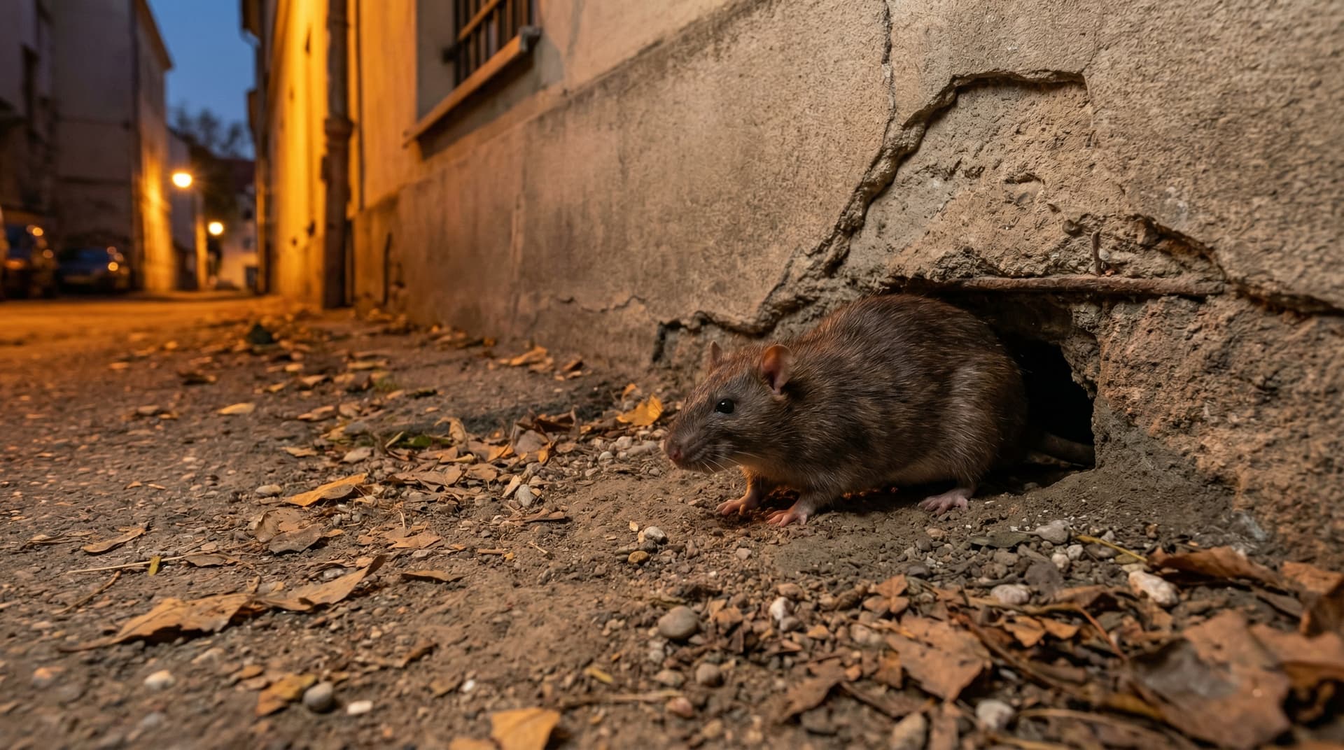 Norway Rat - showing key features for identification